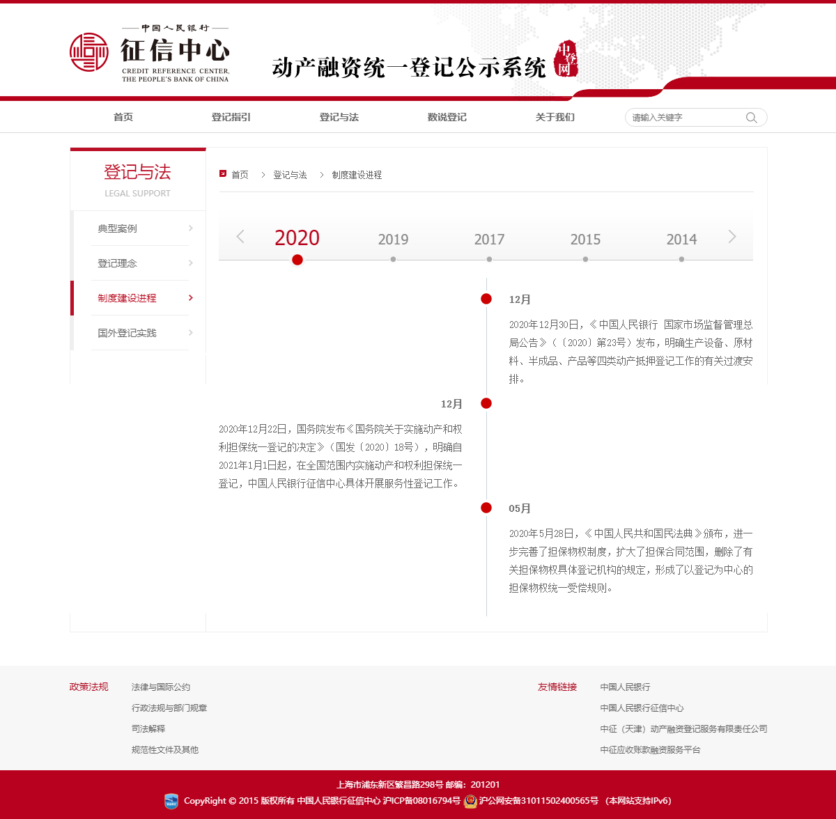 制度建设进程